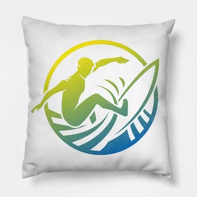 Surfing Life Throw Pillow Official Surfing Merch