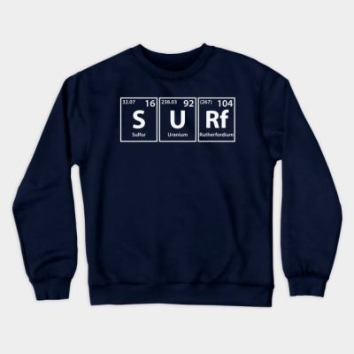 Surfing S U Rf Periodic Elements Spelling Crewneck Sweatshirt Official Surfing Merch