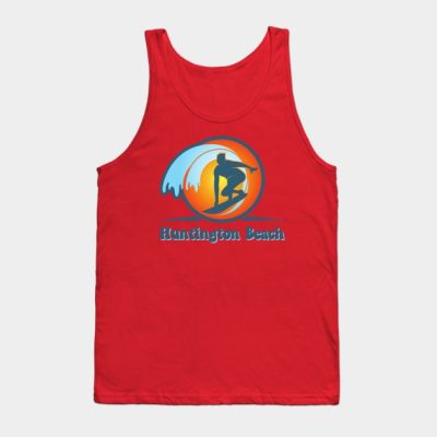 Huntington Beach Retro Surfinger Tank Top Official Surfing Merch