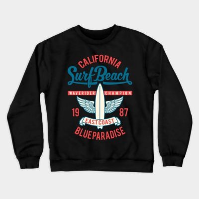 Surfing Beach Crewneck Sweatshirt Official Surfing Merch