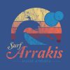 Visit Arrakis Vintage Distressed Surfing Dune Sci Fi Crewneck Sweatshirt Official Surfing Merch