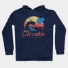 Visit Arrakis Vintage Distressed Surfing Dune Sci Fi Hoodie Official Surfing Merch