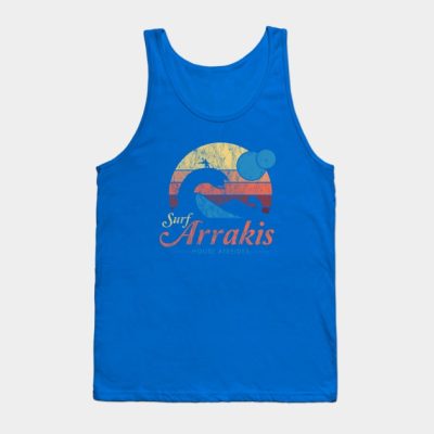 Visit Arrakis Vintage Distressed Surfing Dune Sci Fi Tank Top Official Surfing Merch