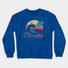 Visit Arrakis Vintage Distressed Surfing Dune Sci Fi Crewneck Sweatshirt Official Surfing Merch