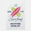 custom text beach club surfing hand towel rb6a08a5b3dbc459fa1c2603173c701e3 2cf6l 8byvr 1000 - Surfing Gifts