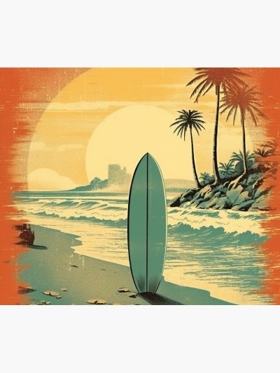 Surfing Holiday Vintage Tapestry Official Surfing Merch