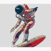 Astronaut Surfing Tapestry Official Surfing Merch