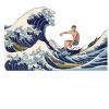 Surfinger Big Wave Off Kanagawa Japanese Surfing Tote Bag Official Surfing Merch