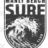 Manly Beach Surfing Club Australia Emblem Tote Bag Official Surfing Merch