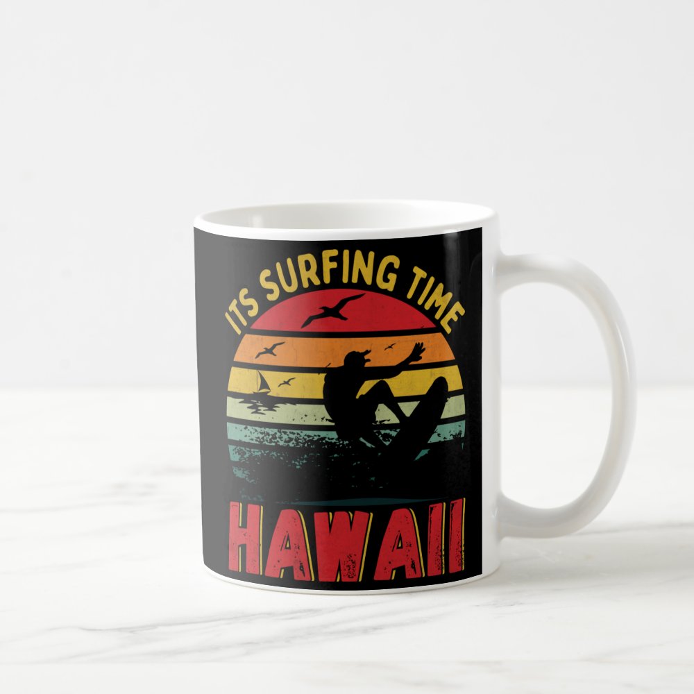 its surfing time sunset summer design coffee mug - Surfing Gifts