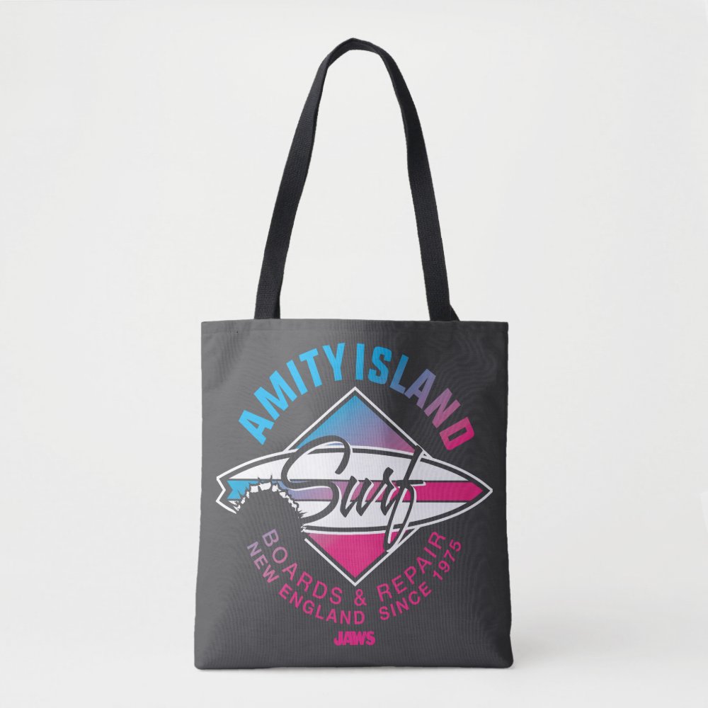 jaws vintage amity island surf board repair tote bag r95627e0ab51942549120c96cc1a4b6a2 6kcf1 1000 - Surfing Gifts