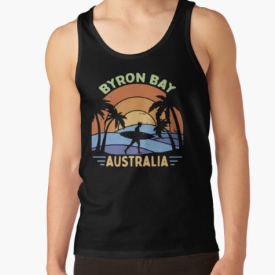 Byron Bay Australia Vintage Surfinger Tank Top Official Surfing Merch