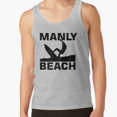 Manly Beach Surfinger Silhouette Tank Top Official Surfing Merch