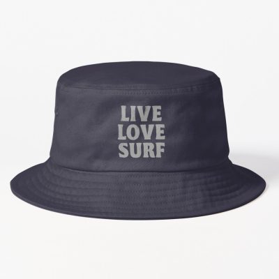 Vintage Surfing Quote Live Love Surfing Bucket Hat Official Surfing Merch