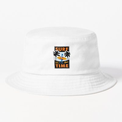 Surfing Time Long Beach Miami Bucket Hat Official Surfing Merch