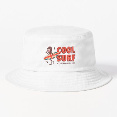 Cool Surfing Cornwall Uk - Funny Vintage Surfinger Bucket Hat Official Surfing Merch