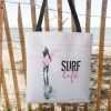 surfer girl pink surfboard surf art tote bag r d9g43 1000 - Surfing Gifts