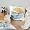 Surfing Break Throw Pillow Official Surfing Merch