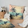 Surfingboards Vintage Retro Style Surfing Perfect Beach Souvenir Throw Pillow Official Surfing Merch