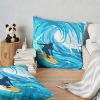 Beach Life : Surfing .. Surfing .. Surfing Throw Pillow Official Surfing Merch