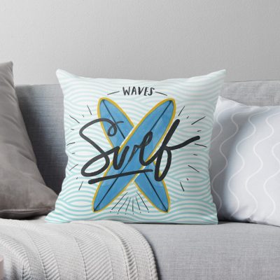 Surfing Throw Pillow Official Surfing Merch