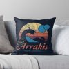 Visit Arrakis - Vintage Distressed Surfing - Dune - Sci Fi Throw Pillow Official Surfing Merch