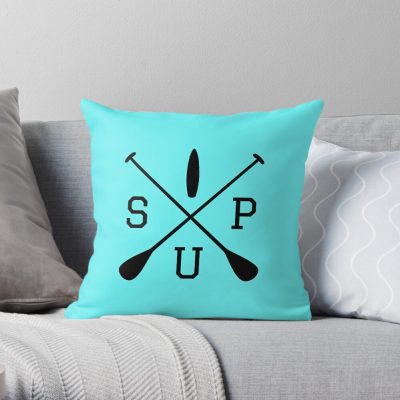 Sup Throw Pillow Official Surfing Merch