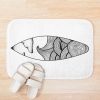 Surfingboard Drawing Bath Mat Official Surfing Merch