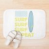 Surfing Surfing Surfing Repeat Bath Mat Official Surfing Merch