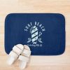 Retro Surfingboard Surfing Beach Vandenberg Afb California - Blue Bath Mat Official Surfing Merch