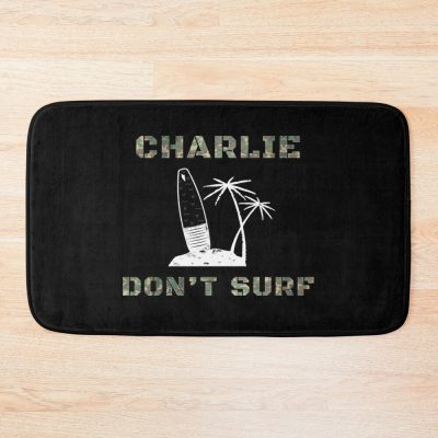 Charlie Don'T Surfing Military Vietnam War Bath Mat Official Surfing Merch