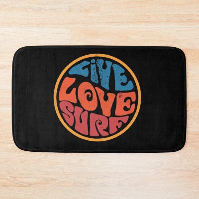 Live Love Surfing Bath Mat Official Surfing Merch