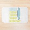 Surfing Surfing Surfing Repeat Bath Mat Official Surfing Merch