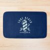 Retro Surfingboard Surfing Beach Vandenberg Afb California - Blue Bath Mat Official Surfing Merch