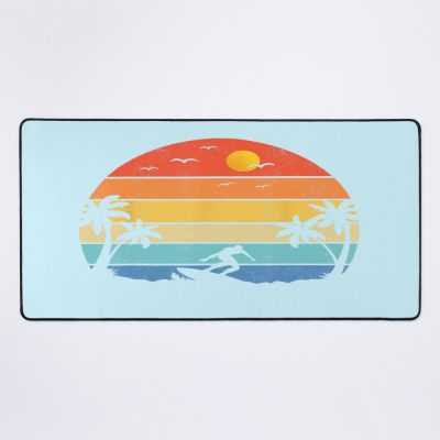 Vintage Surfinger Retro Surfing Beach Surfing Mouse Pad Official Surfing Merch