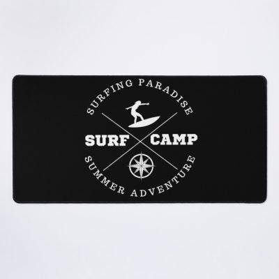 Surfing Camp Summer Adventure Mouse Pad Official Surfing Merch