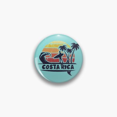 Costa Rica Surfing Beach Pin Official Surfing Merch