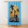 Surfing & Seek Bigfoot Vintage Sunset Shirt Shower Curtain Official Surfing Merch