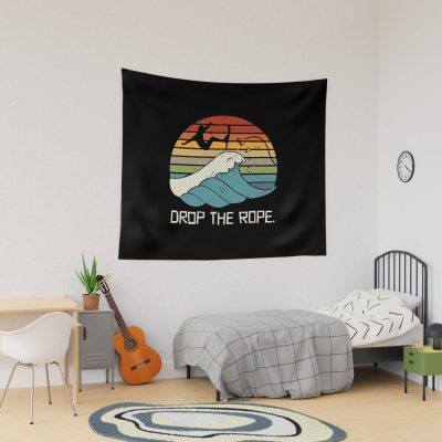 Drop The Rope Wake Surfing Wake Surfing Wake Surfing Tapestry Official Surfing Merch