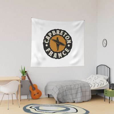 Capbreton Surfing France Tapestry Official Surfing Merch