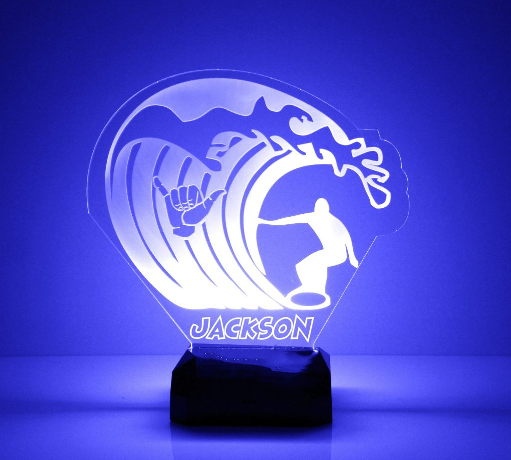 Surfing Sign Personalized Led Lamp