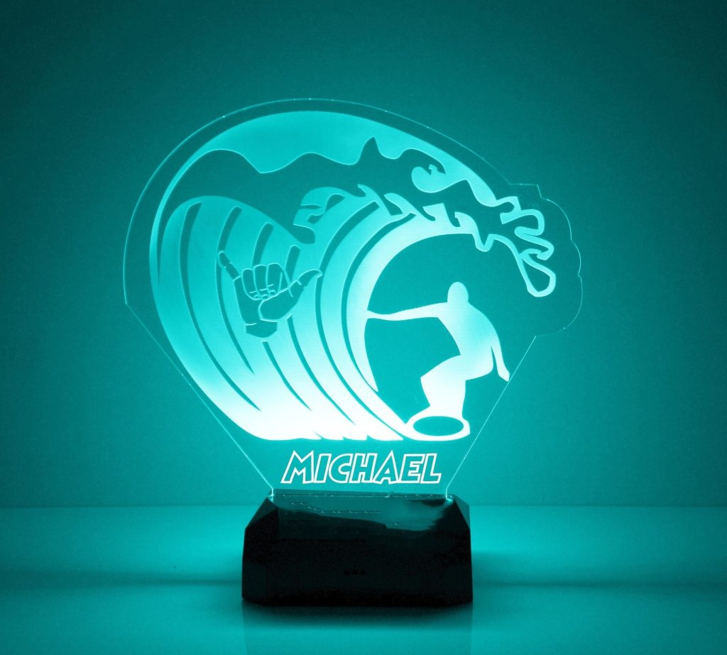 Surfing Sign Personalized Led Lamp